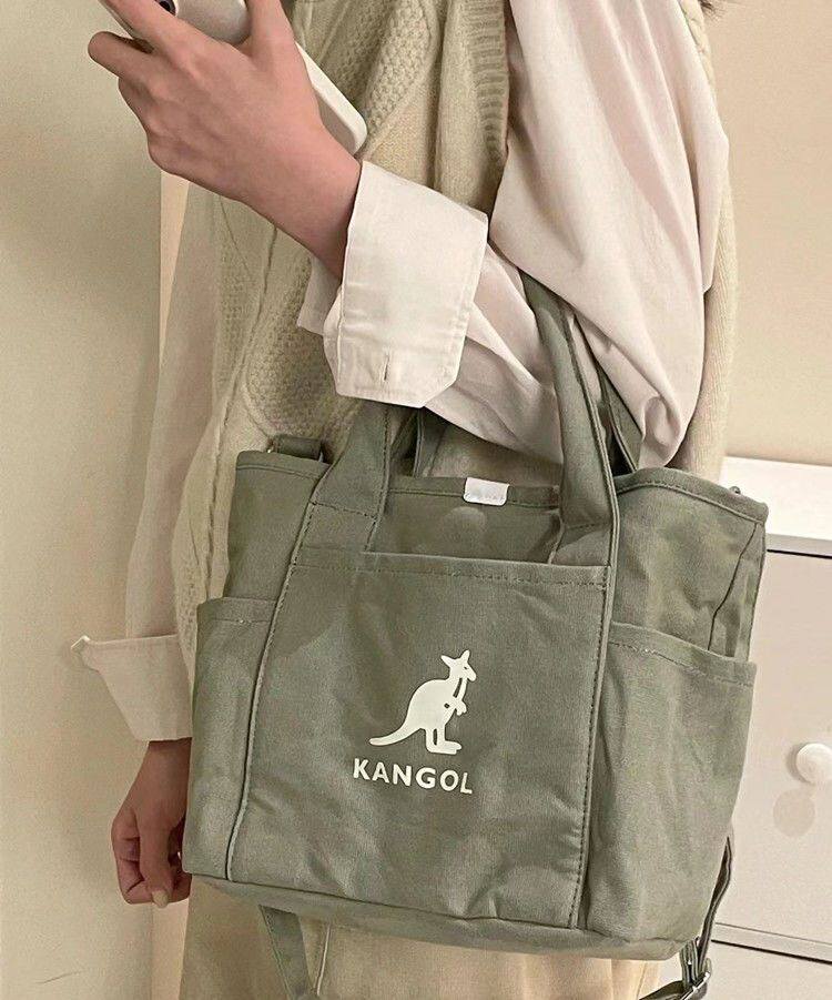 Мода холст kangol versatile large capacity canvas bag handbag tote bag OTHER