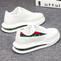 Hong Kongs new air cushion small white shoes mens casual thick bottom muffin shoes male lovers heightening white board shoe men
