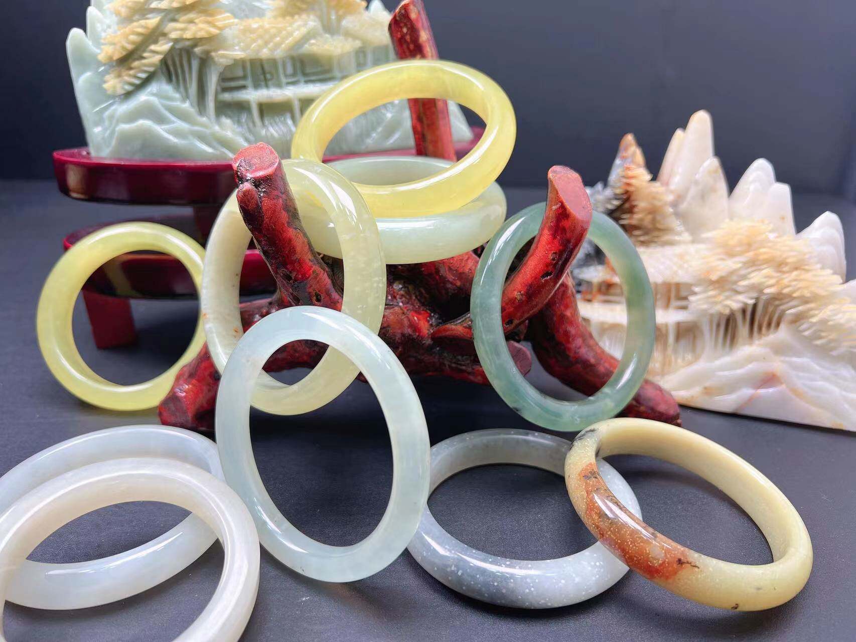 Such as flowers like jade fidelity natural Xiu jade bracelet RMB80  straight podcast to drain various styles of great selling field-Taobao