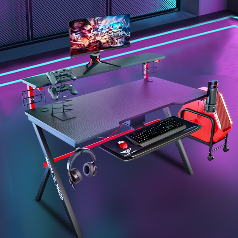 Gaming table computer desktop table competitive professional technology carbon fiber gaming desk table and chair combination set