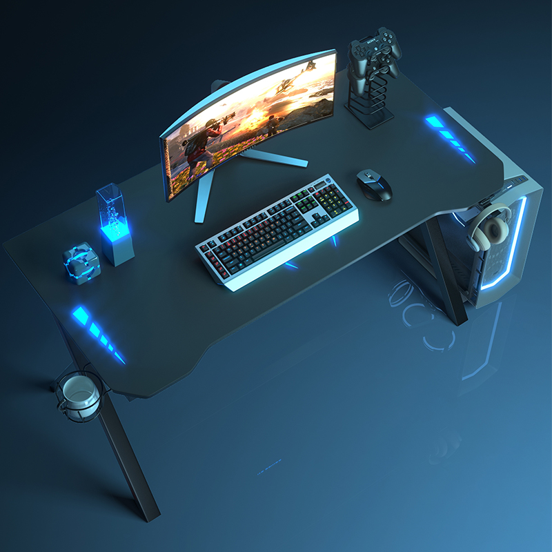 Table desktop home professional RGB cool carbon fiber technology desk chair