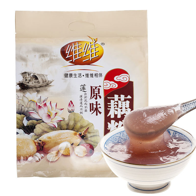 New date VV original flavor lotus root starch 560g small sachets full-bodied breakfast food sweet brewed nourishing snacks