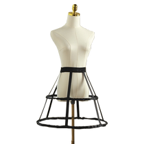 50CM skirt support lolita fishbone support violent 2-ring birdcage hollow skeleton cos daily adjustable petticoat black