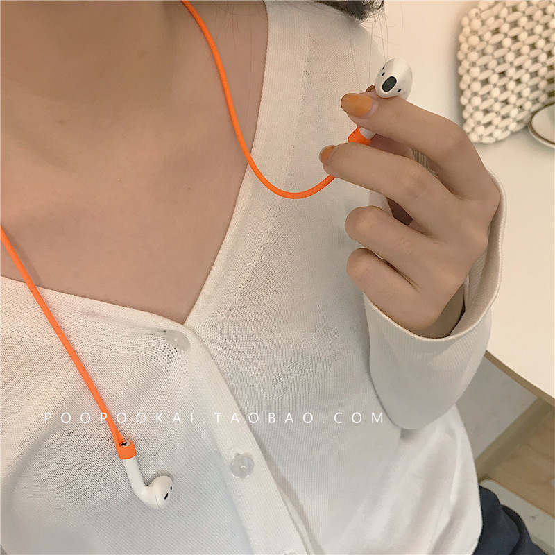 Headphone hanging rope hanging neck fixing motion wireless Bluetooth headphones anti-loss rope anti-loss chain hanging chain universal anti-fall deity