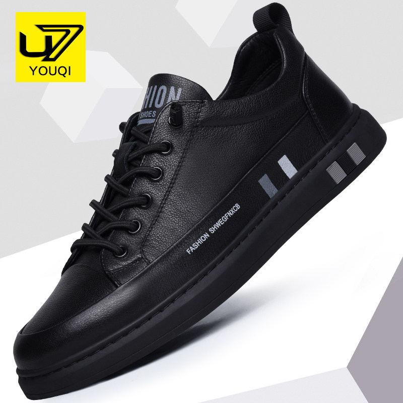 U7 Men Shoes 2022 Summer Real Leather Soft Bottom Breathable 100 Hitch Plate Shoes Men's Head Layer Cow Leather Casual Leather Shoes Male Tide