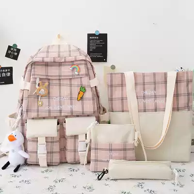 Schoolbag Middle School junior high school students ins Japanese and Korean Primary School students cute girl heart Japanese school style school style high value