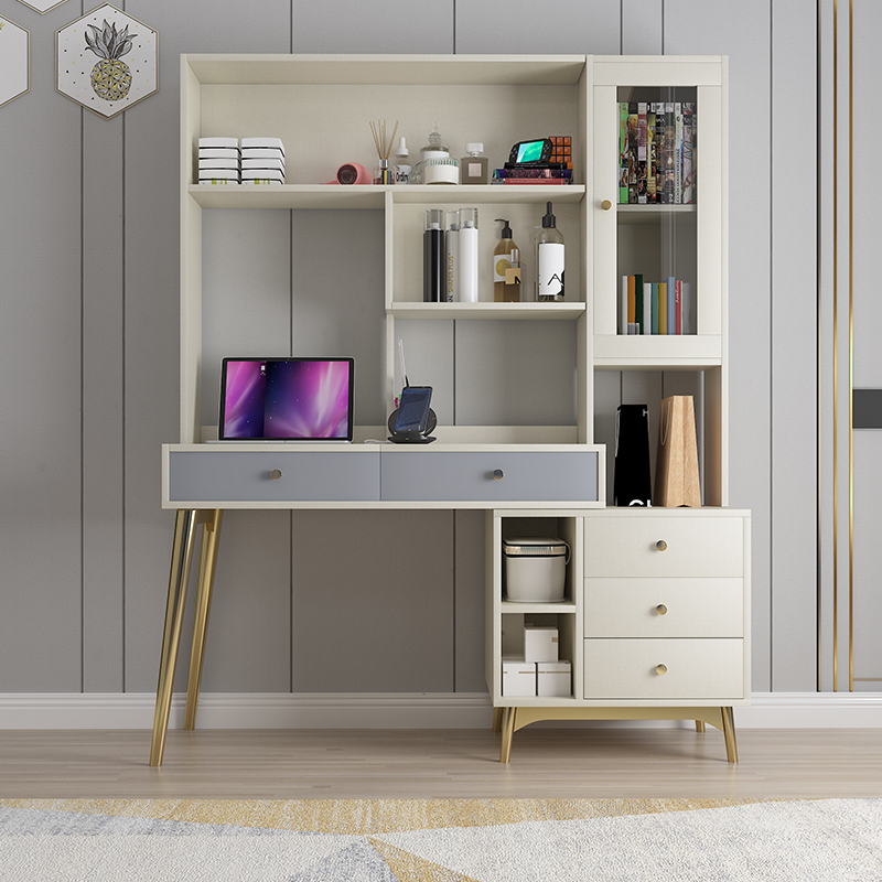 Dressing table simple bedroom light luxury high-end household net red ins wind small apartment all-in-one combination new makeup table