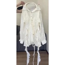 Twenty-one Bowls of Rice (Mermaid) 2022 Spring New Design National Style Strap Slightly Transparent Shirt Women