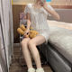 Japanischer GP Pyjama Frauen Mode Sommer sexy süße Pure Style Shorts Floral Cardigan Home Clothing Set