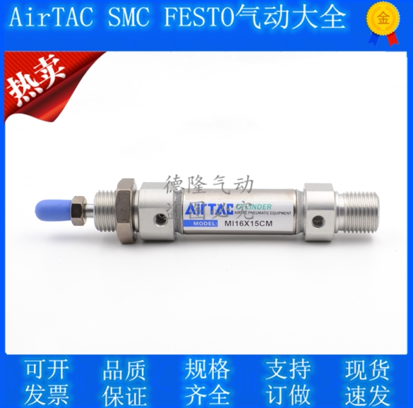 Mini cylinder MIC MI25X25X30X50X50X75X80X100X125X150X200X300-SU