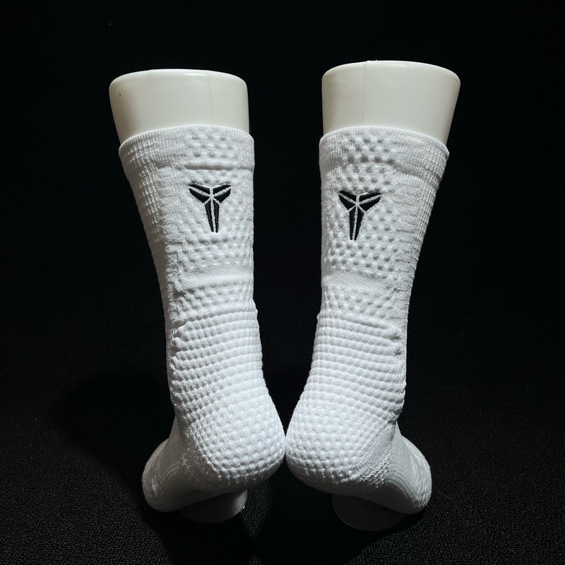 Clean Version Adv Kobe Bryant Basketball Socks, Long Tube, Towel Bottom, 3D Cushioning, Wear-Resistant, Sweat-Absorbent, American-Style Sports Training Elite Socks
