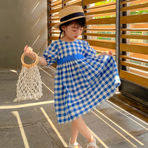 Childrens dress 2022 summer dress for new girls baby Han Edition cute princess plug dress