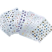 DIY Japanese Synchronized Thin Translucent Adhesive Nail Art Stickers Cartoon Cute Bear Doll Internet Celebrity