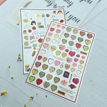 DIY Japanese Synchronized Thin Translucent Adhesive Manicure Stickers Little Girl Love Series