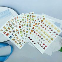 DIY Japanese thin see-through adhesive manicure stickers New Cartoon New Year Lucky Tiger Series 2