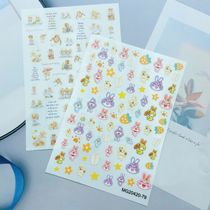 DIY Japanese Synchronized Thin Translucent Adhesive Manicure Stickers New Little Angel and Little Cute Rabbit Series
