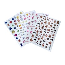 DIY Japanese Synchronized Thin Translucent Adhesive Nail Art Stickers New Cartoon Bunny and Bear Baby Series