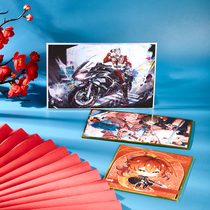 Customized signature board color paper painting card color label card animation exhibition cartoon fan 18 boy group signature custom printing