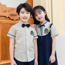British style kindergarten Garden dress summer graduation dress childrens college style performance class uniform primary school uniforms