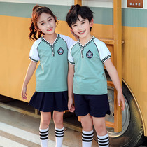 Kindergarten garden uniform summer English style suit 61 children graduation performance college style class uniform primary school uniforms