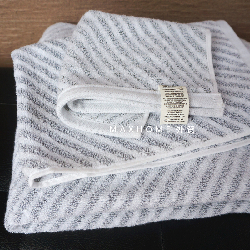 Foreign Trade Export K*L High-End Three-Piece Set of Pure Cotton Bath Towels, All-Cotton Towels, Square Towels, High Weight, Thick and Soft Foreign Trade Export K*L High-End Three-Piece Set of Pure Cotton Bath Towels, All-Cotton Towels, Square Towels, High Weight, Thick and Soft