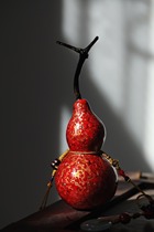 Yijia gourd big lacquer Zhu sand red Fullx Pendant Car Hang Handicraft Gourd China Wind Featured Gift