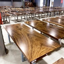 South American Walnut Wood Large Board Solid Wood Tea Table Log Office Desk Tea Desk Tea Board Resin River Table Ujin Modern