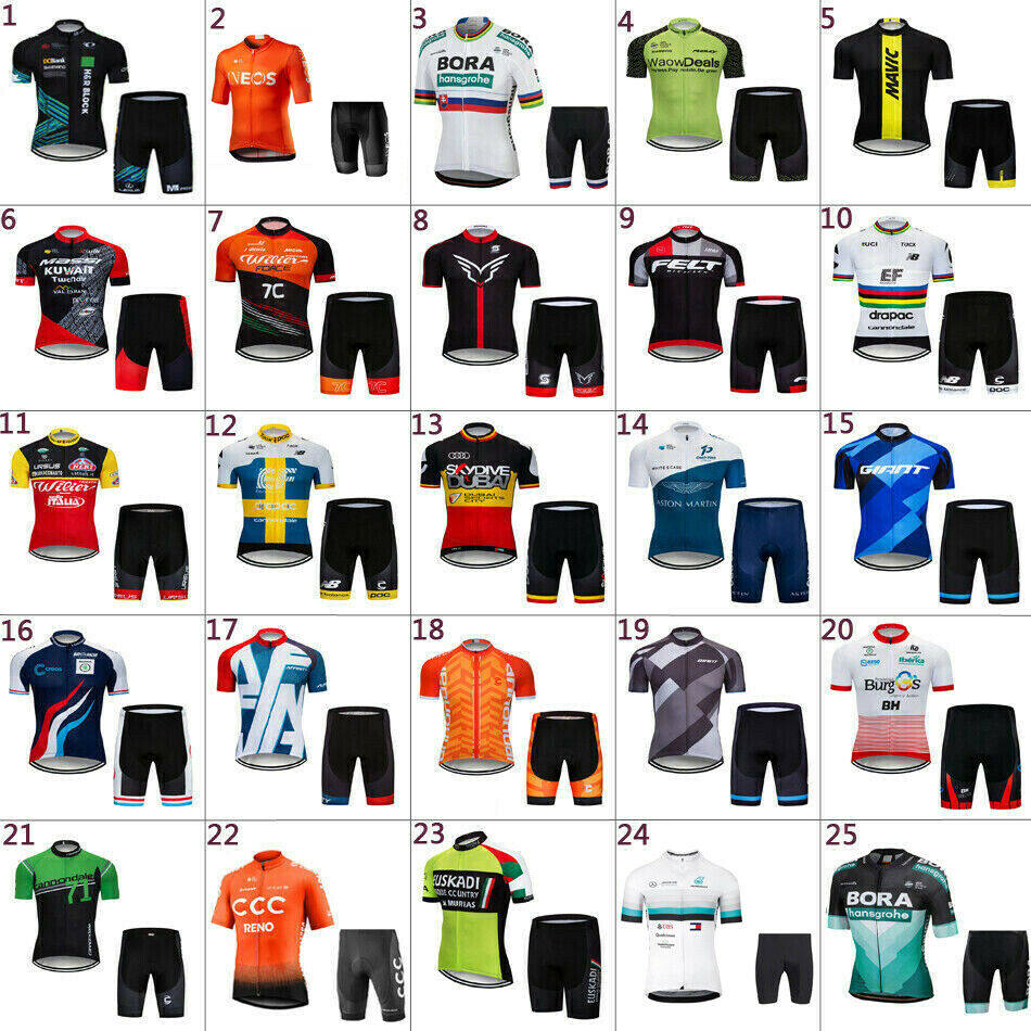 2020 summer cycling jacket and cycling shorts cycling clothing cycling shirt short-sleeved quick-drying comfortable men and women models