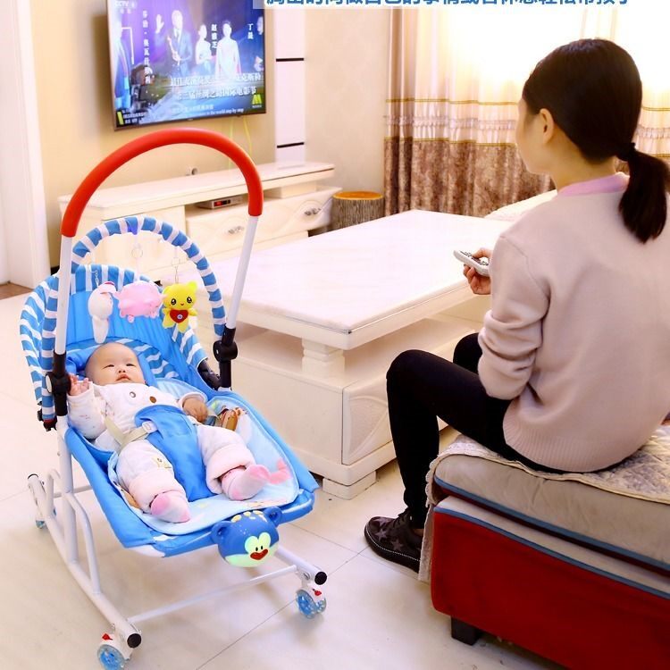 Cocking the baby rocking chair to soothe the baby cradle 0 - 12 months wider