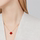 Колье из четырехлистного сердолика серии Van Cleef & Arpels Lucky mini 1