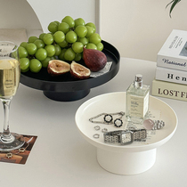 Minimalist wind home pure colour-like inter-panel tabletop debris containing fruit pan Nordic ins wind 100 lap high foot tray