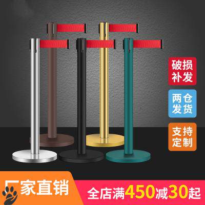 Safety isolation belt Flex With Queuing Fence Balustrade Stainless Steel Bank One Meter Wire Guard Bar Guard Caution Post