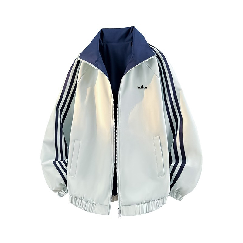 90% off Special Zone | Spring and Autumn Jacket for Men, Loose Casual Reversible Trendy Brand Top with Three Stripes, Couple's Jacket 90% off Special Zone | Spring and Autumn Jacket for Men, Loose Casual Reversible Trendy Brand Top with Three Stripes, Couple's Jacket