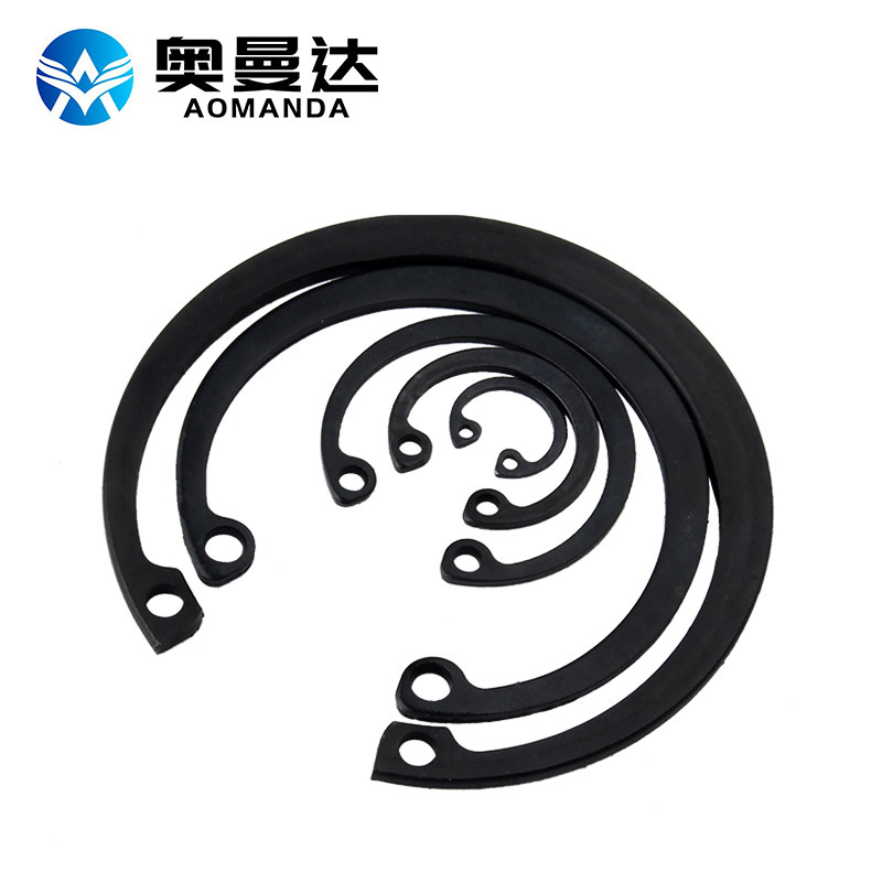 65 manganese steel hole with snap spring national standard internal card C type C clasp GB893 hole clamping hole with elastic C type clasp, 105-300