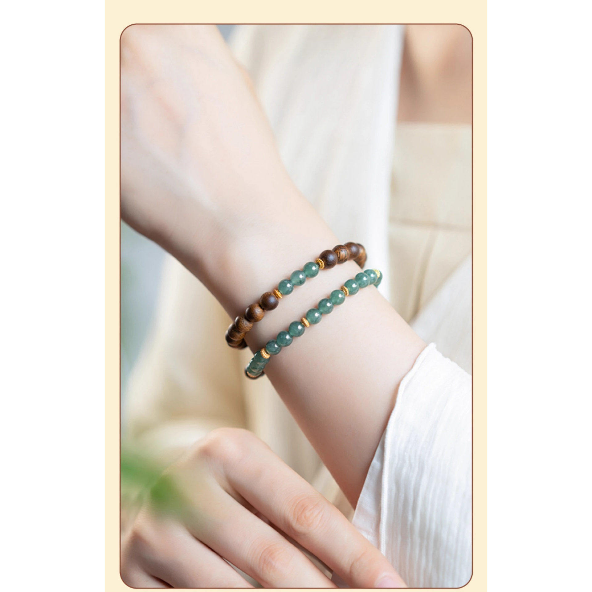 Outlet Brand Clearance Sale Discount Bargain Light Luxury Versatile Sandalwood Bracelet Accessories Fashion