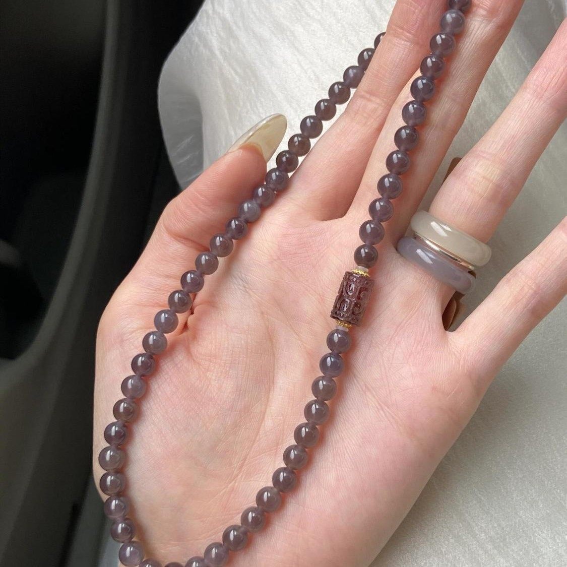 Outlet Brand Clearance Sale Discount Bargain Light Luxury Versatile Smoky Purple Double-Circle Bracelet Accessory