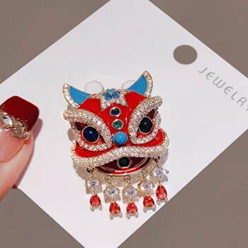 Outlet Brand Clearance Sale Discount Bargain Chinese Style Lion Brooch Versatile Accessory Exquisite for Women