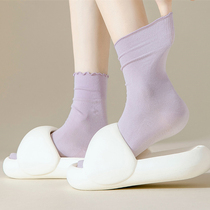 Japanese jk boneless mid-tube socks for women in summer thin fungus lace ins trendy Internet celebrity versatile spring and autumn Korean