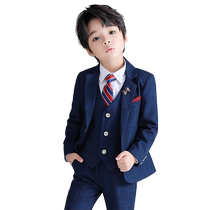 Childrens suit suit boy dress flower girl piano performance suit host boy small suit shirt vest summer