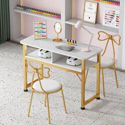 Nail Art Table Ins-Style Popular Economical Nail Salon Chair Set Japanese Light Luxury Double Nail Table