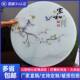 Round Table Tempered Glass Round Table Hotel Home Use Round Table Coffee Table Logo Table Top Colorful Explosion-Proof Tabletop