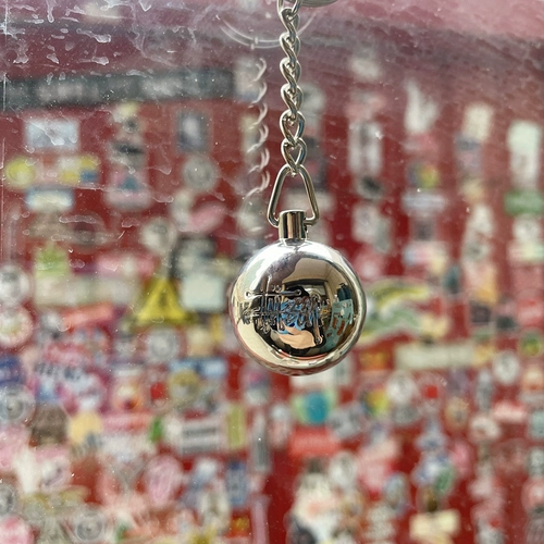 Spot Stussy Metal Silver № восьми для мяча Metal 8 Ball Caychain модные аксессуары