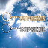 Sup Supan Mi 18ss Block Logo Robcain Robs Diamond Caychain Trending Accessories Diy Ожерелье