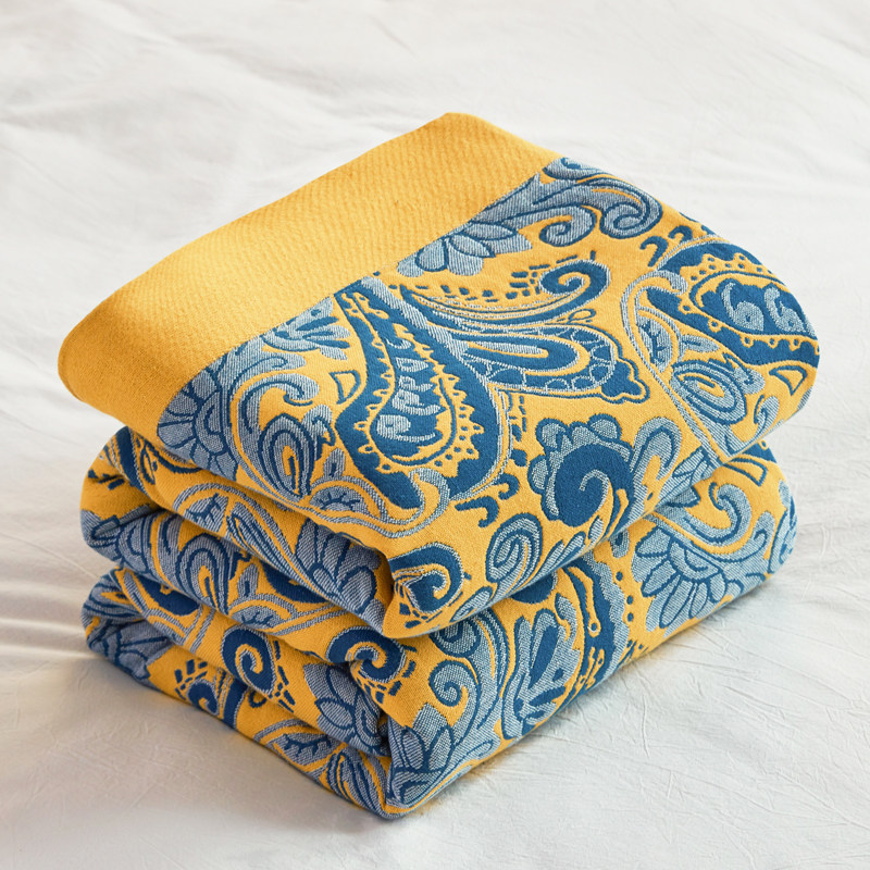 Xinjiang long-staple cotton towel quilt cotton double bed sheet bed cover nap blanket cotton gauze air-conditioning quilt