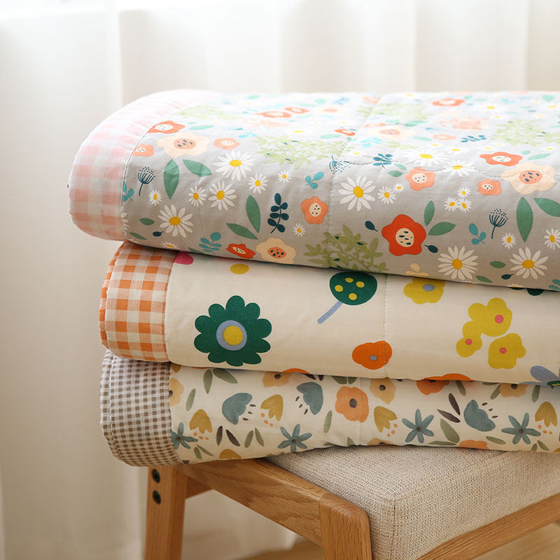 Four seasons thin quilt core quilt air-conditioning quilt pure cotton washable cotton quilt small floral cotton single small quilt
