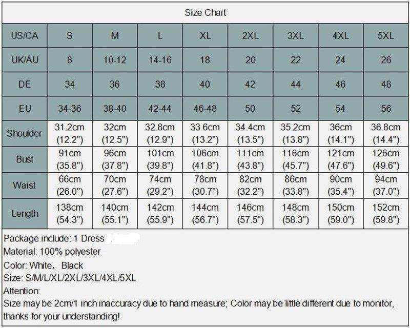 Size chart 1