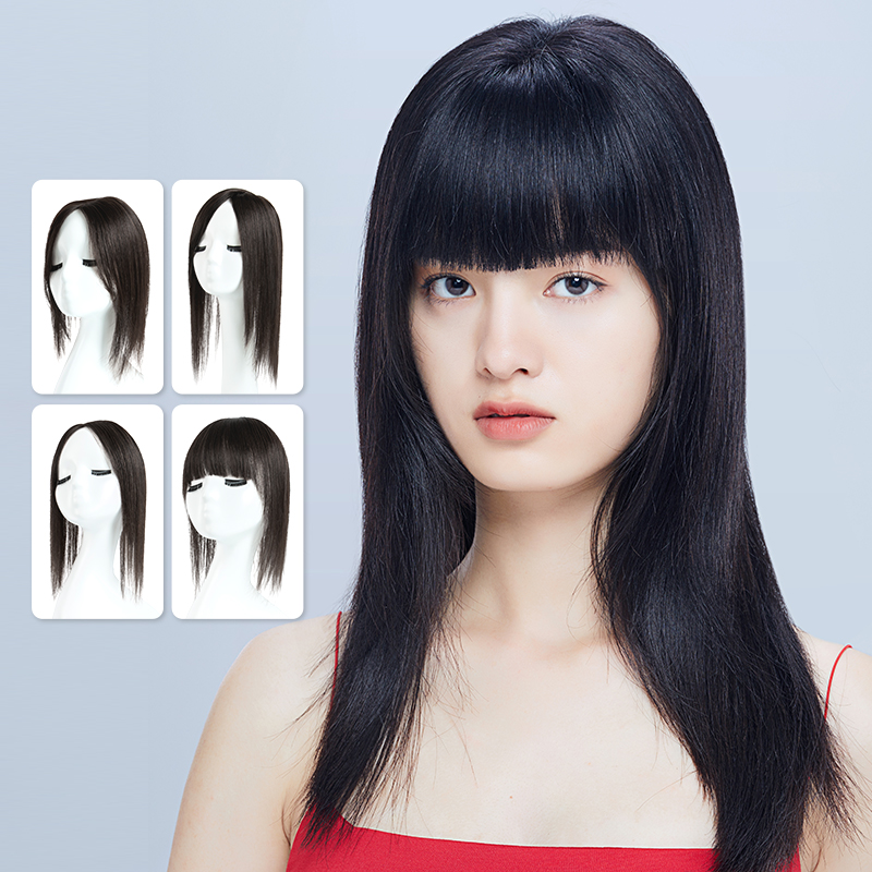 Round face modified face bangs to cover white hair 3D horoscope