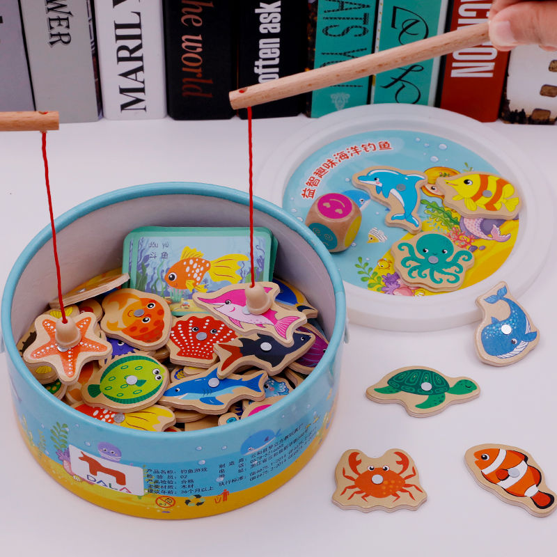 Special Attention Children Toys Fishing Play Tabletop Magnetic Zone Corner Materials Kindergarten Puzzle Area Toys Small Class