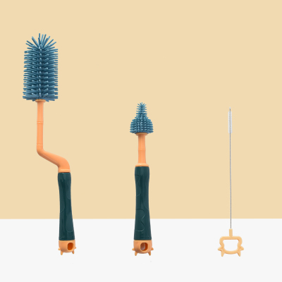 硅胶奶瓶刷清洁刷套装新生婴儿用品