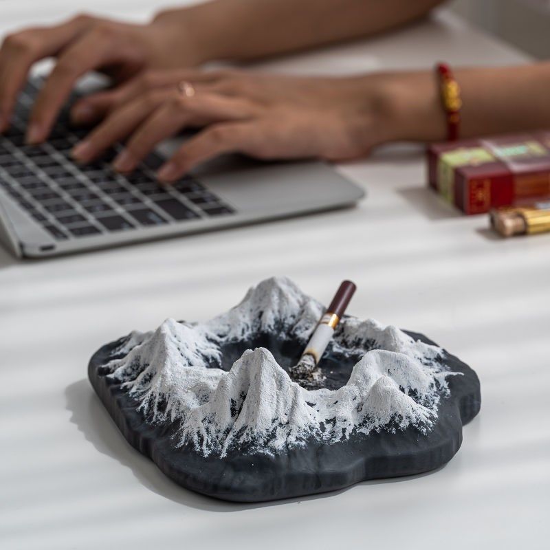  Net Red-Ashtray Nordic Style Light Extravaganza Minimins for Home Living Room Office Creative Trend Snow Mountain Ice